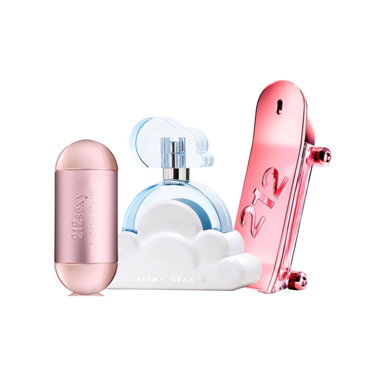 212 Sexy Rosado + Ariana Grande Cloud + 212 Heroes