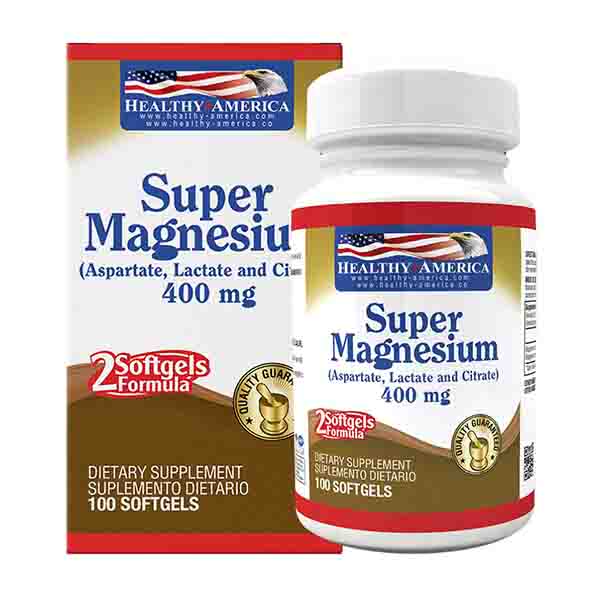 SUPER MAGNESIUM 400MG 100 CAPSULAS BLANDAS