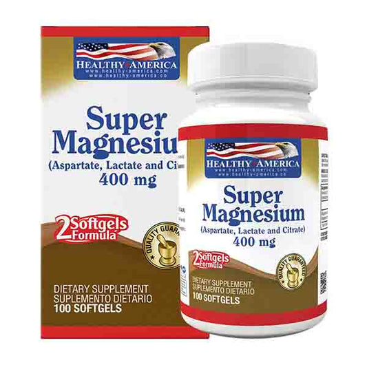 SUPER MAGNESIUM 400MG 100 CAPSULAS BLANDAS