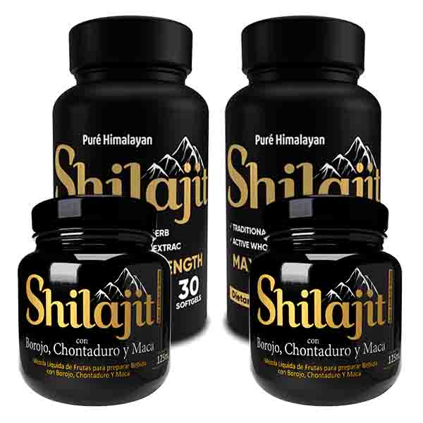 SHILAJIT - 100% Testosterona. Combos