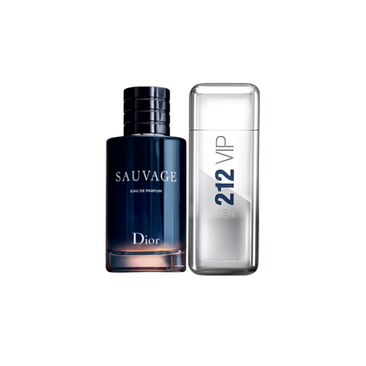 Perfume Dior Sauvage + 212 VIP