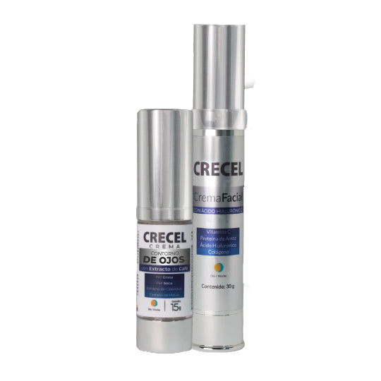 Crema Facial Anti-Envejecimiento con Ácido Hialurónico - Crecel