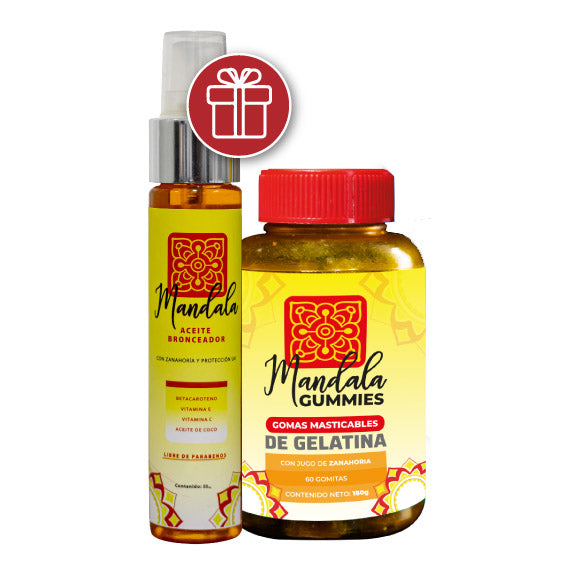 Gomas MANDALA - Complemento de bronceado